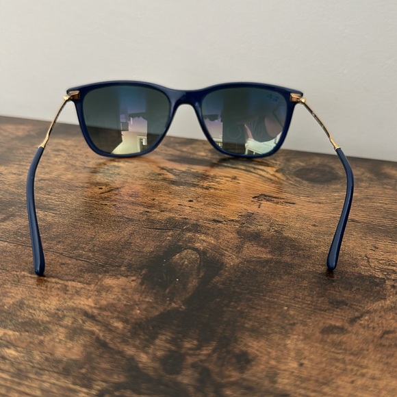 Ray-Ban Navy Blue Frame Black Lens Cat Eye Sunglasses main image 5